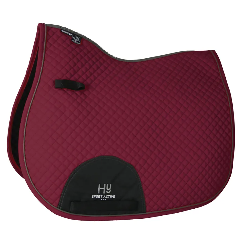 Hy Sport Active GP Saddle Pad - Vivid Merlot - Full